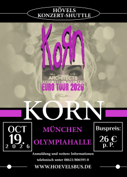 Korn – Euro Tour 2026 in München