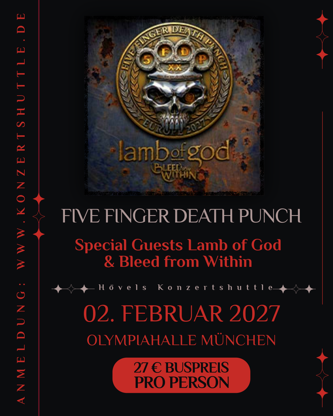 Five Finger Death Punch in München 2027