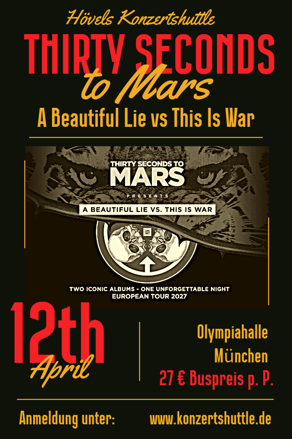 Thirty Seconds to Mars in München 2027